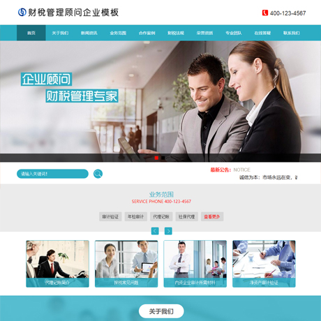 财税管理顾问企业网站